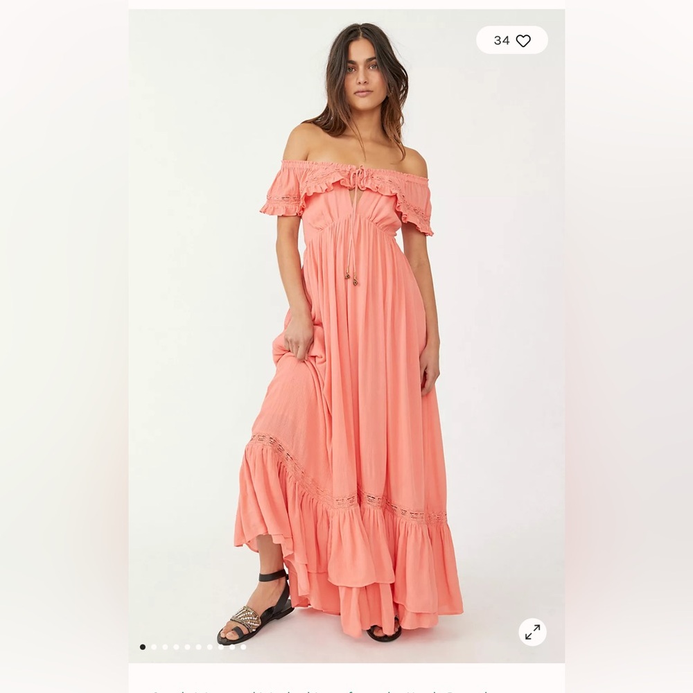 Free people Moonlight Ocean Maxi Dress